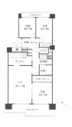 ３LDKの駅近物件。8階建てからの眺望は開放感いっぱいです。