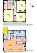 広々としたリビングダイニングを中心に、ゆとりある空間設計が心地よい暮らしを演出。採光に恵まれた部屋は、穏やかな時間を過ごすのに最適です
