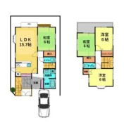 住まい全体の調和がとれたバランスの良い配置です。落ち着いた日々を過ごせるゆとりを感じさせます
