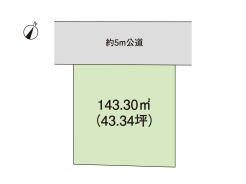 北側に面する道路沿いに位置し、駐車もスムーズ。建築条件なしで理想の住まいを叶えられます。

