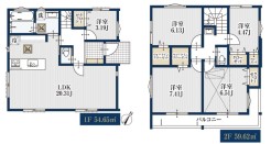 暮らしの動線がスムーズに整い、住まうほどに愛着が増す心地よい空間構成です
