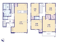 3号棟:
それぞれの個室がゆったりと配され、家族の調和を大切にする工夫が詰まった住空間となっています